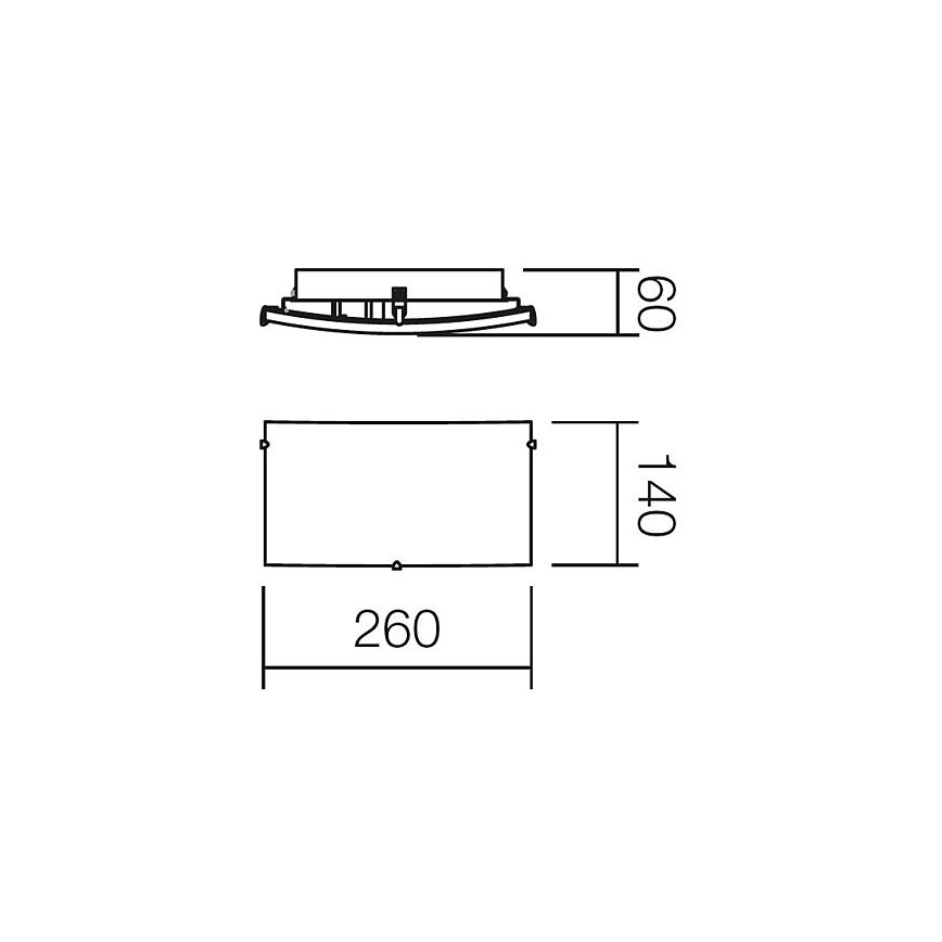 Redo 05-816 - seinavalgusti NOTES 1xE27/42W/230V valge