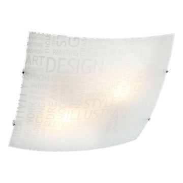 Redo 05-818 - Laelamp NOTES 2xE27/42W/230V 39x39 cm valge