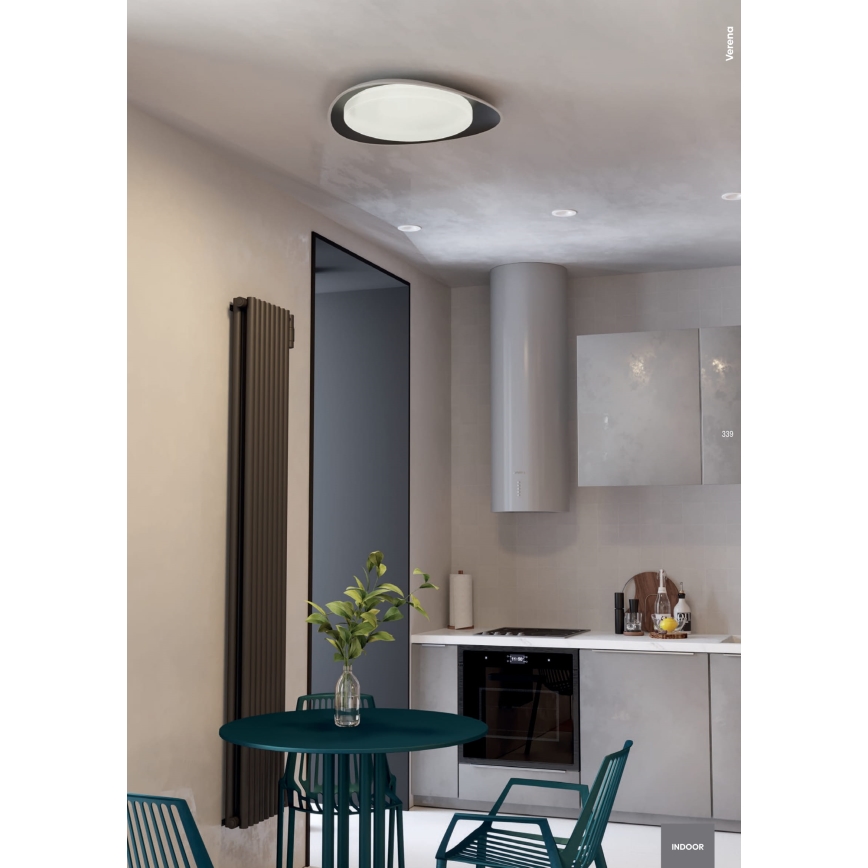 Redo 05-922 - LED Laevalgusti VERENA LED/24W/230V antratsiit