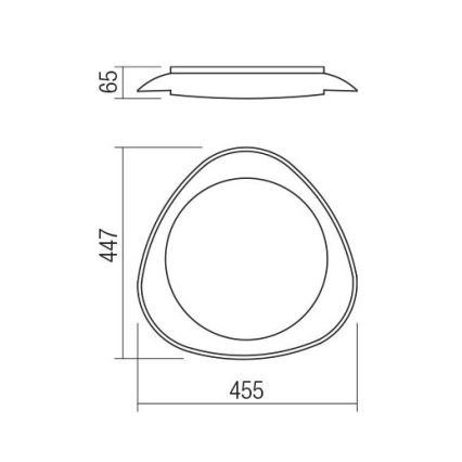 Redo 05-922 - LED Laevalgusti VERENA LED/24W/230V antratsiit