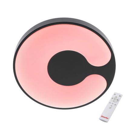 Redo 05-927 - LED RGBW hämardatav laevalgusti BIGSI LED/48W/230V 3000-6500K läbimõõt 50 cm must + kaugjuhtimispult