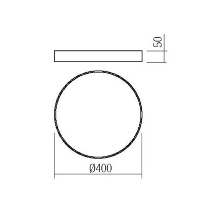 Redo 05-931 - LED Laevalgusti KNOB LED/36W/230V 3000K-6500K 40 cm valge