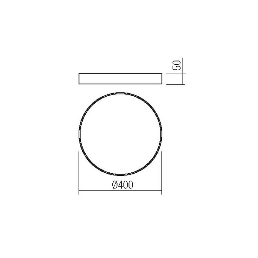 Redo 05-932 - LED Laevalgusti KNOB LED/36W/230V 3000K-6500K 40 cm kuldne