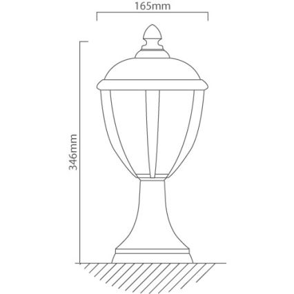 Redo 2604-3K BL - LED Välilamp UNITE LED/6,5W/230V IP44