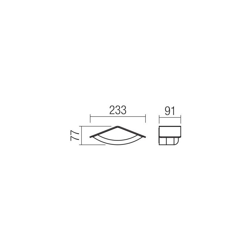 Redo 90001 - LED-seinavalgusti õue CHALET 1xLED/8W/230V IP54