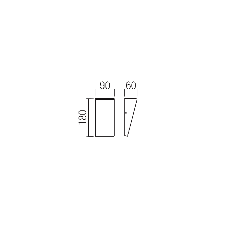 Redo 90021 - LED Väli seinavalgusti TOKYO LED/12W/230V 3000K IP54 pruun
