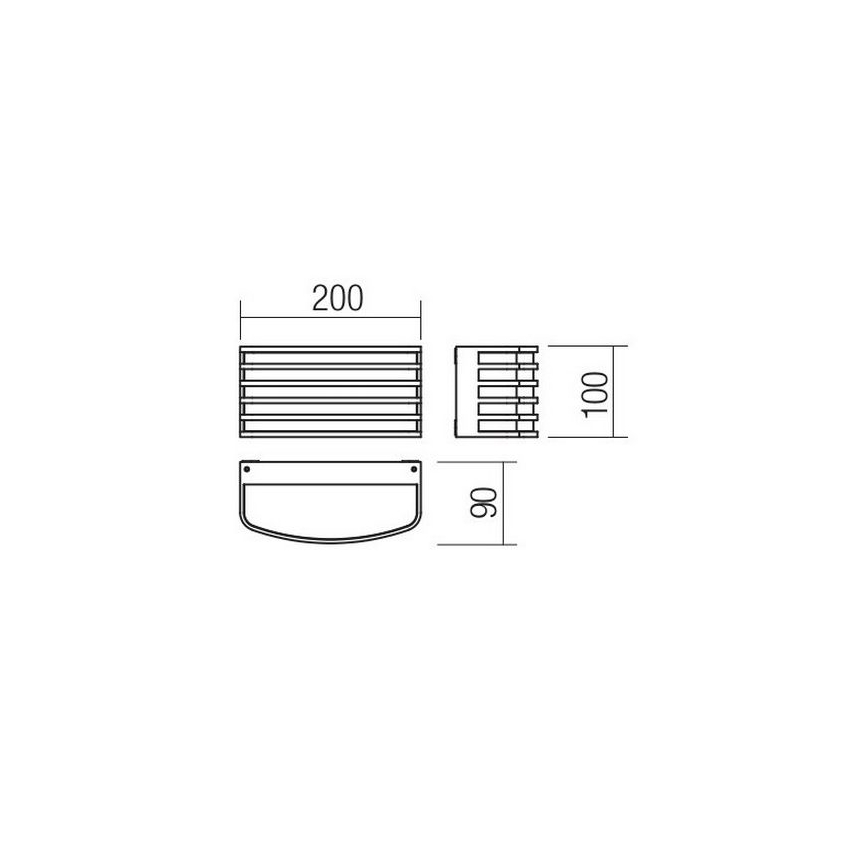 Redo 90038 - LED Väli seinavalgusti SEBRA LED/15W/230V IP54
