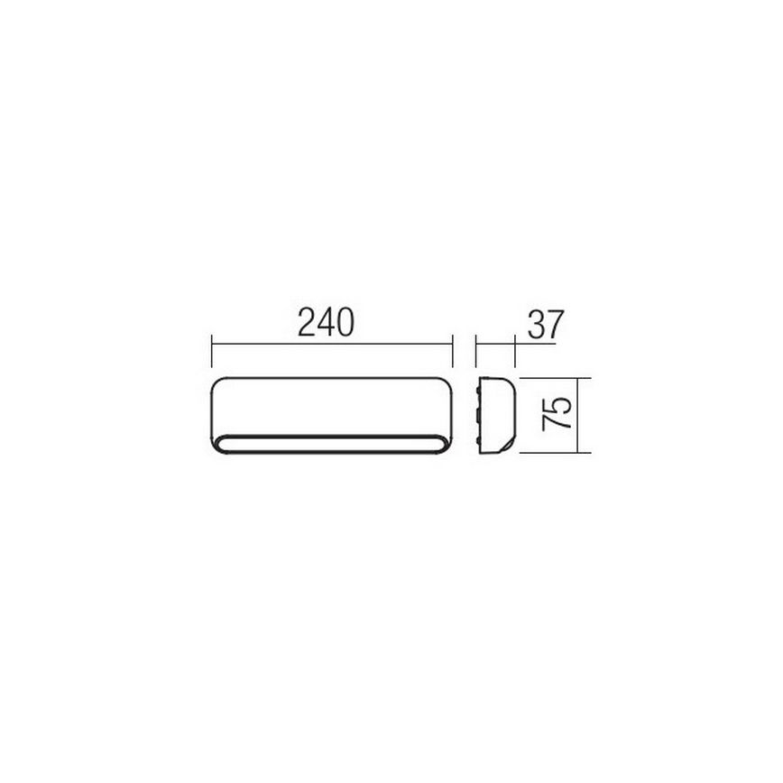 Redo 90072 - LED Seinavalgusti õue SAPO 1xLED/5W/230V IP65