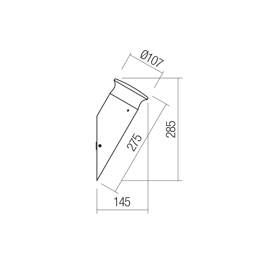Redo 90073 - LED Väli seinavalgusti ALGON LED/9W/230V IP65 must