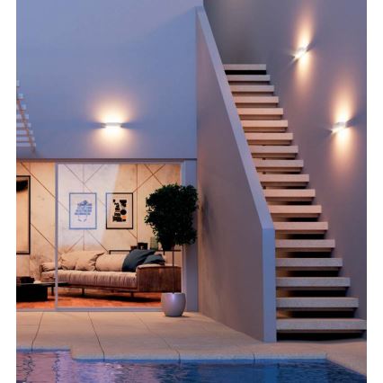 Redo 90095 - LED välisseinavalgusti PLANIT LED/10W/230V 3000K IP54 valge