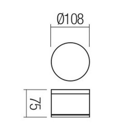 Redo 90107 - LEd Väli laevalgusti AKRON 1xLED/9W/230V d. 10,8 cm IP54