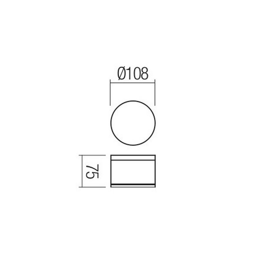 Redo 90107 - LEd Väli laevalgusti AKRON 1xLED/9W/230V d. 10,8 cm IP54