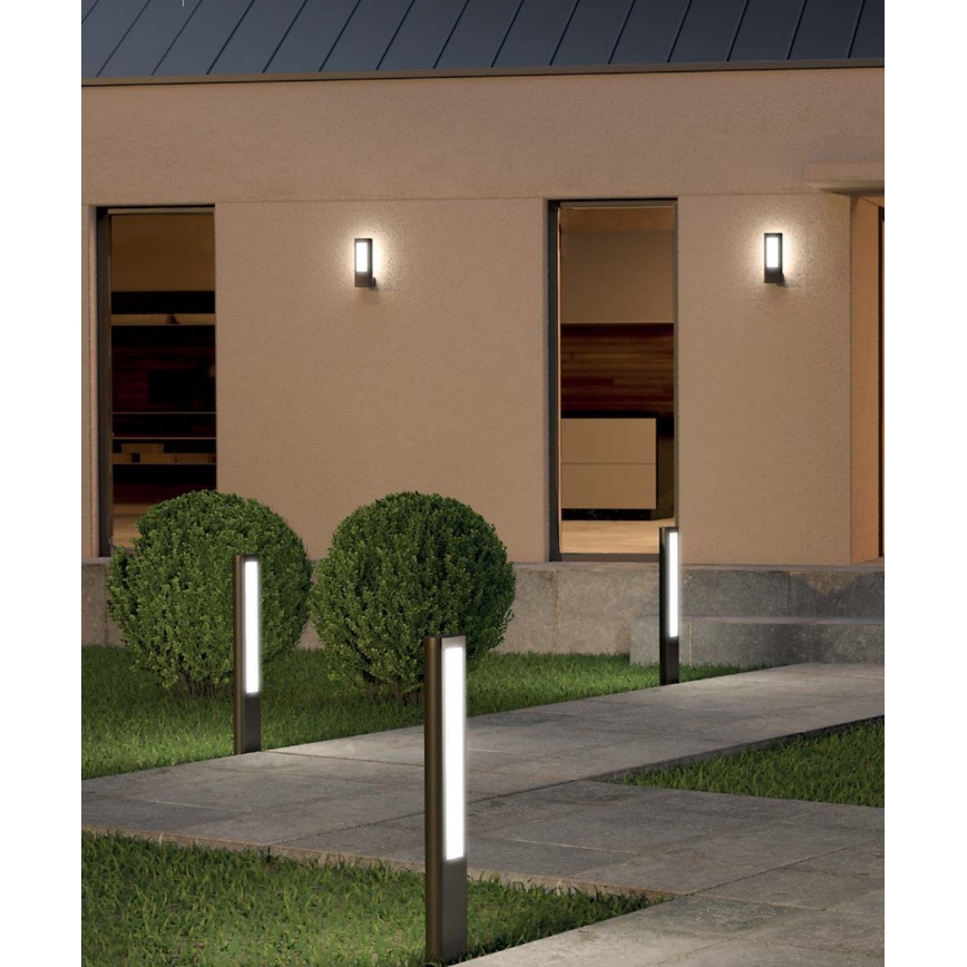 Redo 90125 - LED välisvalgusti DOLMEN LED/12,44W/230V IP54 antratsiit
