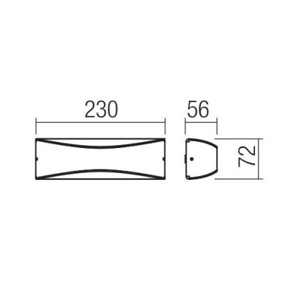 Redo 90126 - AXEL LED välisseinavalgusti LED/7W/230V 3000 IP65 antratsiit
