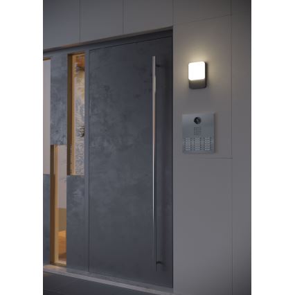 Redo 90130 -LED Välisseinavalgusti COLIN LED/9W/230V 4000K IP54 antratsiit