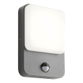 Redo 90134 - LED-välisseinavalgusti liikumis- ja hämarussensoriga COLIN LED/9W/230V 4000K IP54 antratsiit