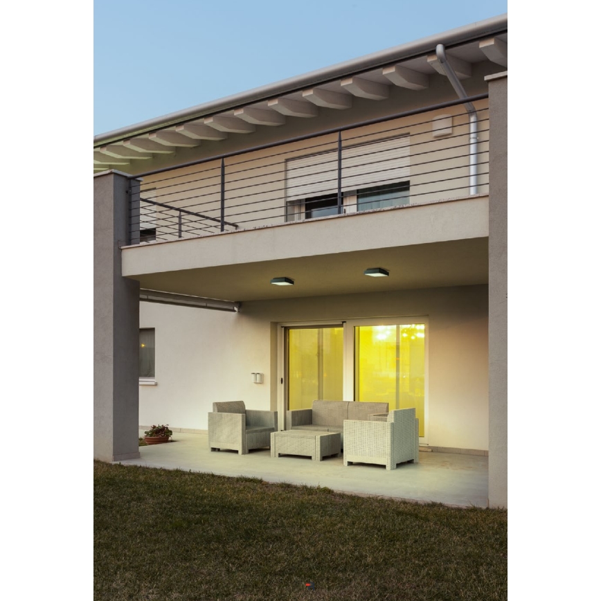 Redo 90157 - LEd Väli laevalgusti MARINA LED/12W/230V 22x22 cm IP65 antratsiit