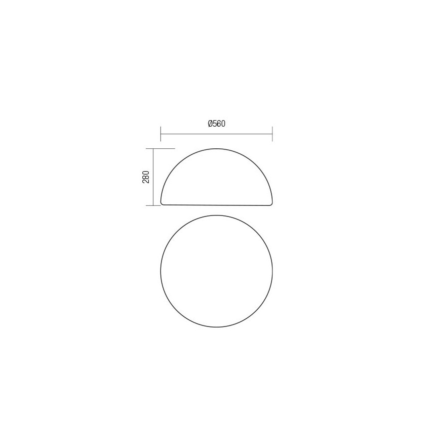 Redo 90169 - BLOB välisvalgusti 1xE27/23W/230V, läbimõõt 56 cm, IP65, valge