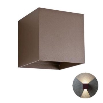 Redo 90174 - LED Väli seinavalgusti VARY 2xLED/6W/230V 3000K IP54 pruun