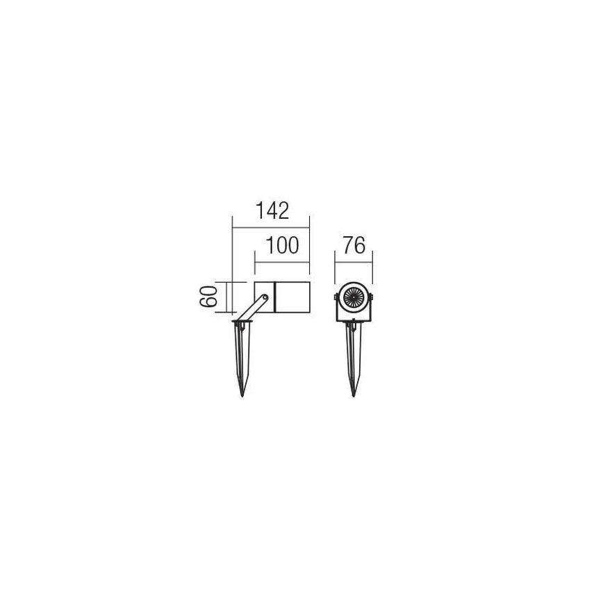 Redo 90183 - Välilamp PIT 1xGU10/35W/230V IP65