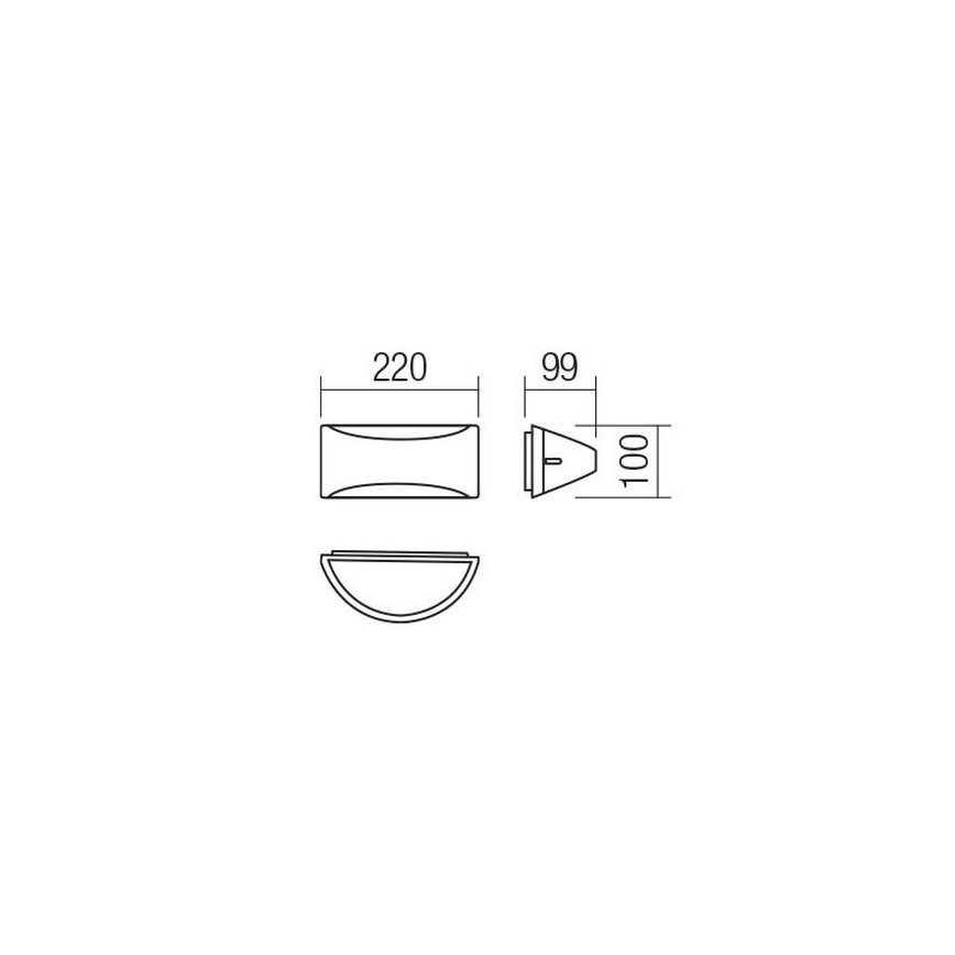 Redo 90192 - LED Väli seinavalgusti SCUDO LED/10W/230V 3000K IP54 pruun