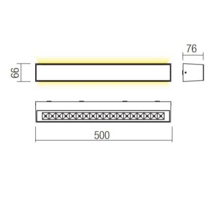 Redo 90259 - LED välisseinavalgusti AROOS LED/21W/230V 3000K IP65 valge