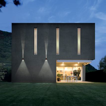 Redo 90298 - LED välisseinavalgusti VARY 2xLED/10W/230V 3000K IP54 pruun