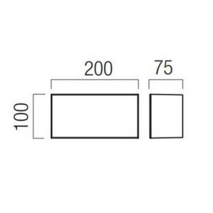 Redo 90325 - LED välisseinavalgusti KODIAK LED/8W/230V 4000K 20 cm IP65 valge