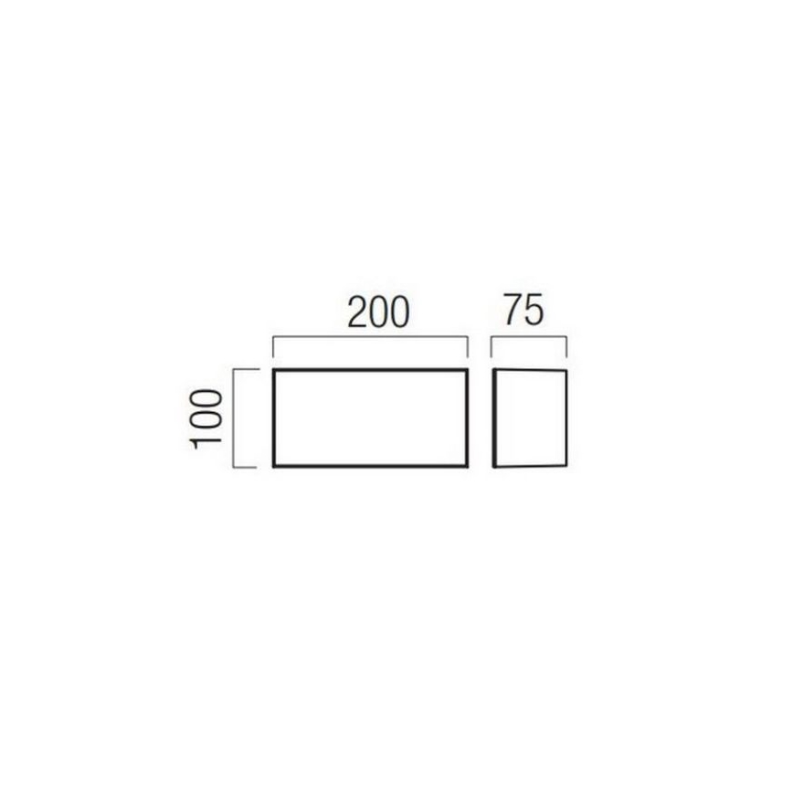 Redo 90325 - LED välisseinavalgusti KODIAK LED/8W/230V 4000K 20 cm IP65 valge