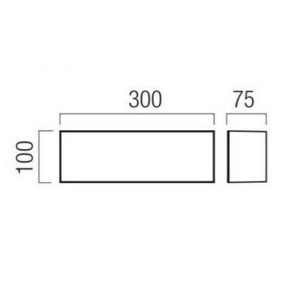 Redo 90328 - LED Väli seinavalgusti KODIAK LED/12W/230V IP65 valge