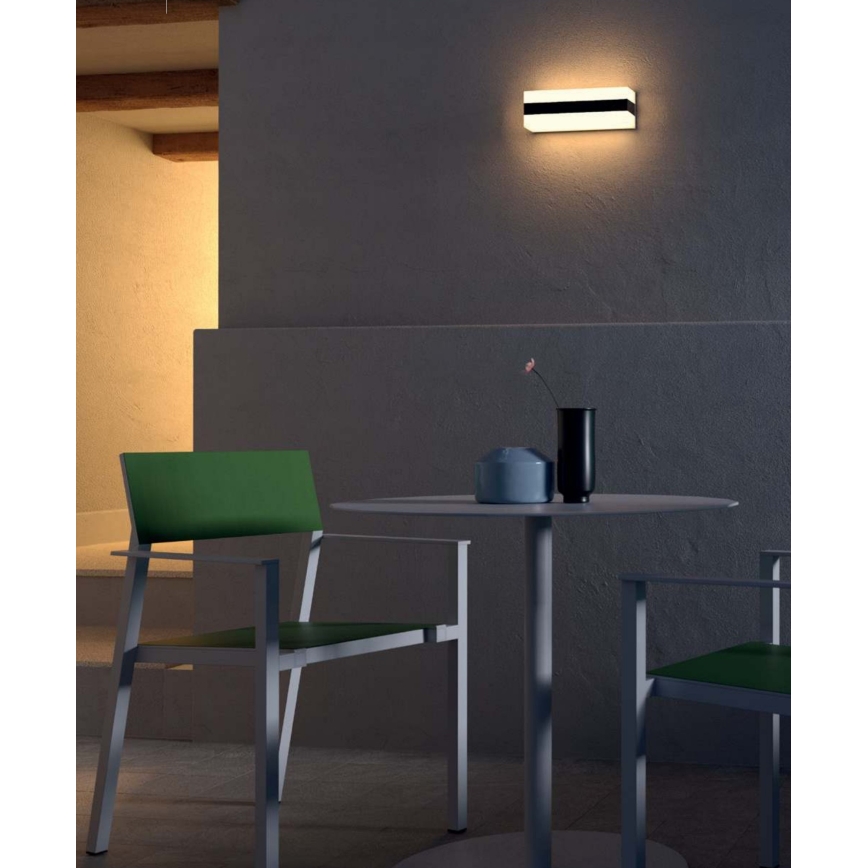 Redo 90330 - LED Väli seinavalgusti KODIAK LED/12W/230V IP65 valge/must
