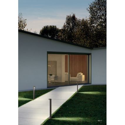 Redo 90365 - ZEUS LED-välisvalgusti 11,5W/230V 3000K 75 cm IP54 antratsiit