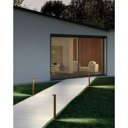 Redo 90366 - ZEUS LED välisvalgusti, 11,5 W, 230 V, 3000 K, 75 cm, IP54, pruun