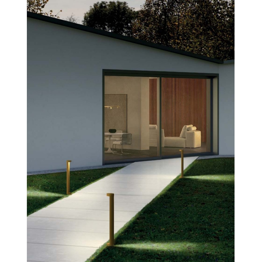 Redo 90366 - ZEUS LED välisvalgusti, 11,5 W, 230 V, 3000 K, 75 cm, IP54, pruun