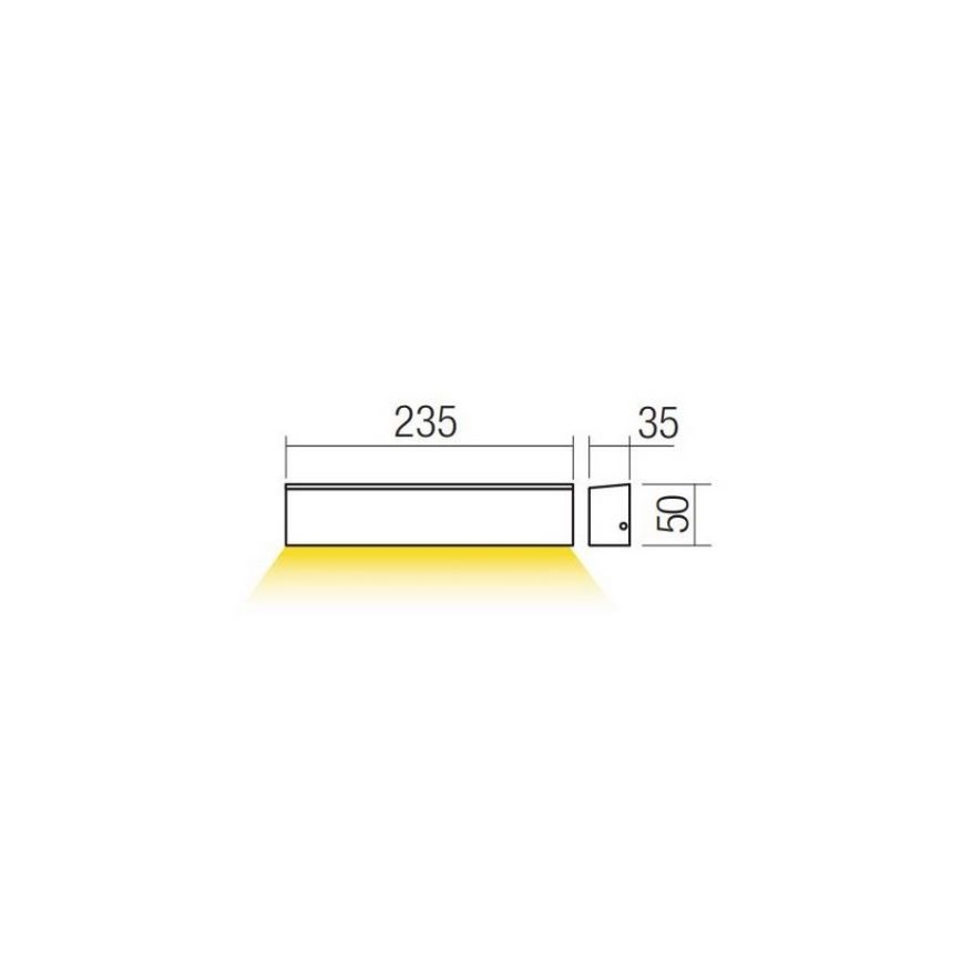 Redo 90393 - LED Väli seinavalgusti OMNIA LED/12W/230V 3000K IP54 valge