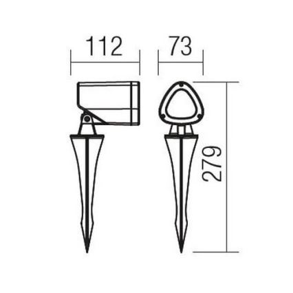 Redo 9041 - LED Välivalgusti FELIX LED/7W/230V IP65 3000K