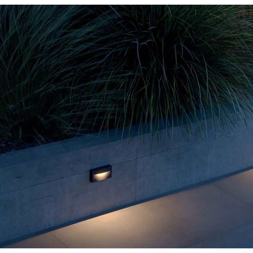 Redo 90426 - LED Väli seinavalgusti POLIFEMO LED/8W/230V IP65 antratsiit