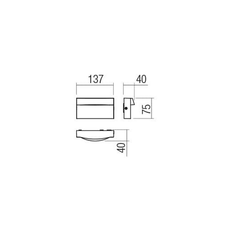 Redo 90426 - LED Väli seinavalgusti POLIFEMO LED/8W/230V IP65 antratsiit