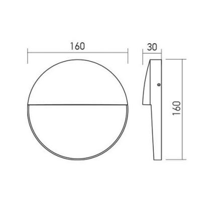 Redo 90476 - LED Väli seinavalgusti LANDER LED/6W/230V IP54 valge