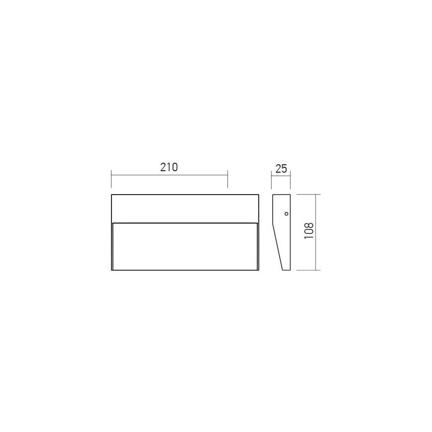 Redo 90481 - LED Väli seinavalgusti LANDER LED/6W/230V IP54 antratsiit