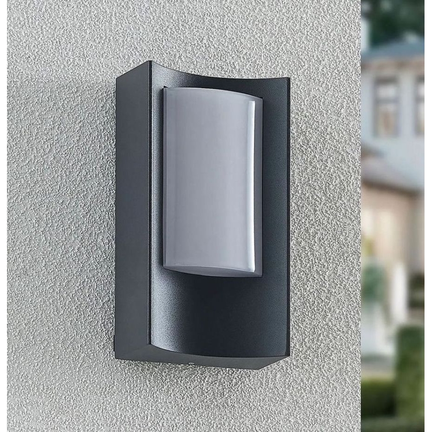 Redo 90483 - LED Väli seinavalgusti WARP LED/8W/230V 3000K IP44 antratsiit