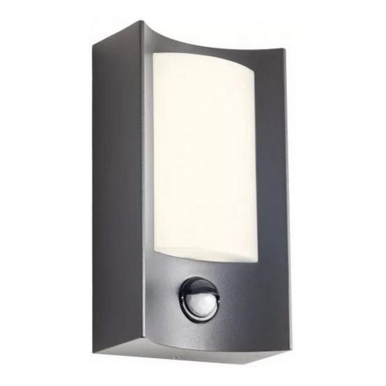 Redo 90486 - LED Väli seinavalgusti koos anduriga WARP LED/8W/230V 3000K IP44 antratsiit