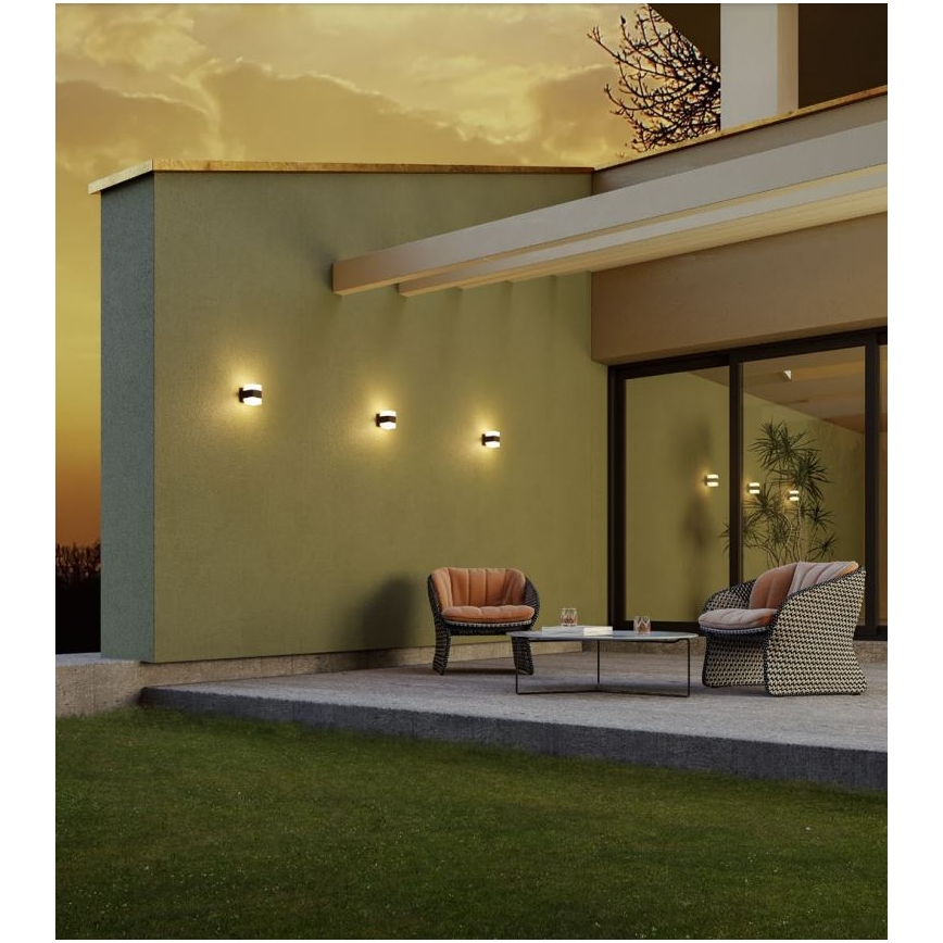 Redo 90492 - LED Väli seinavalgusti TOK LED/14,8W/230V IP44 antratsiit