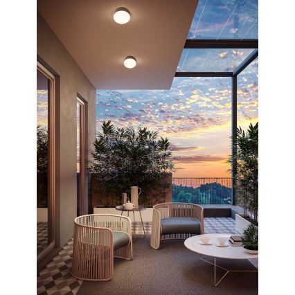 Redo 90496 - LEd Väli laevalgusti URANIA LED/10W/230V d. 16 cm 3000K IP65 pruun