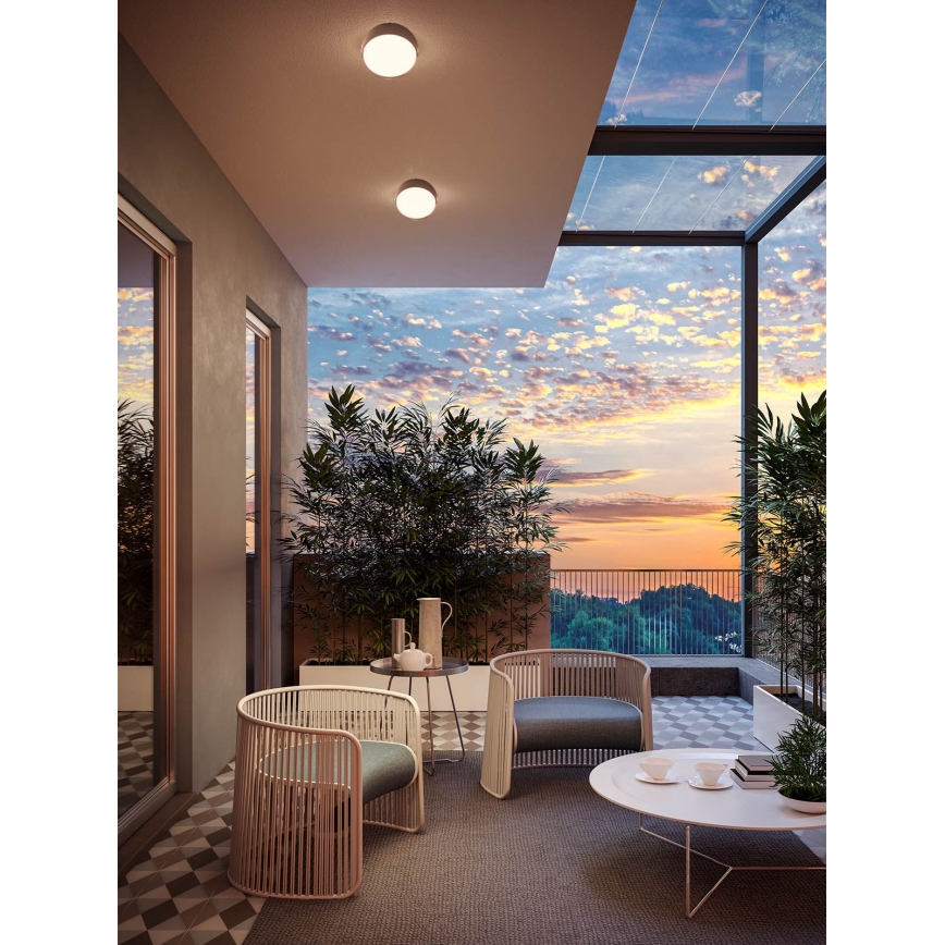 Redo 90496 - LEd Väli laevalgusti URANIA LED/10W/230V d. 16 cm 3000K IP65 pruun
