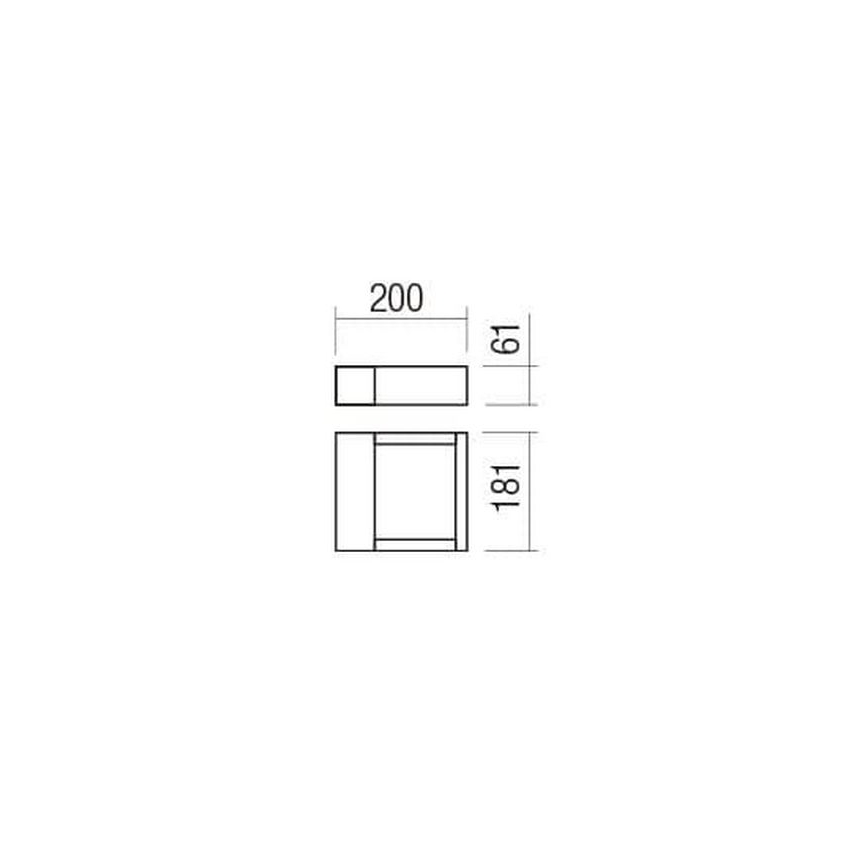 Redo 90508 - LED Väli seinavalgusti WALD LED/10W/230V IP65 antratsiit