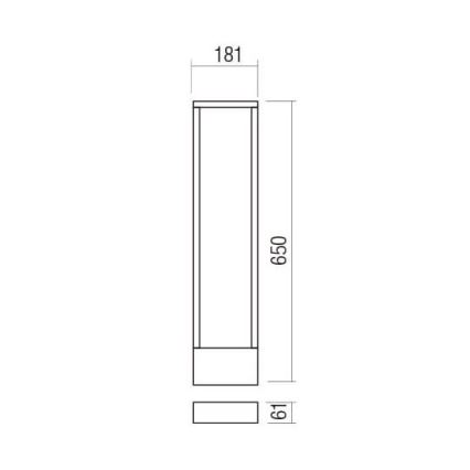 Redo 90509 - LED Välivalgusti WALD LED/10W/230V IP65 antratsiit