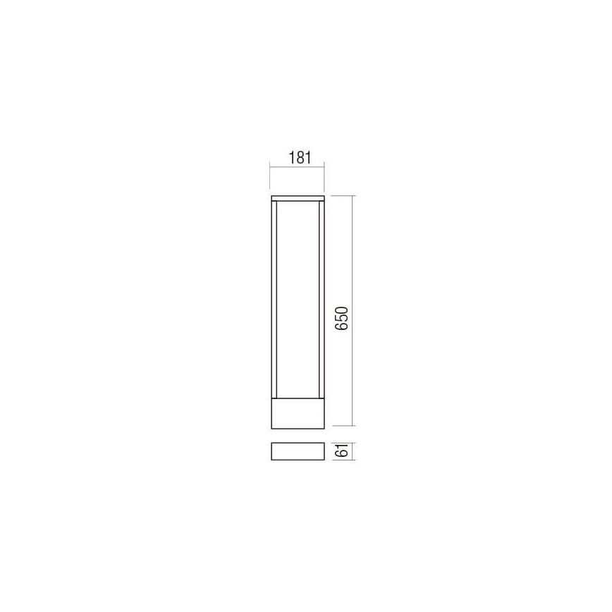 Redo 90509 - LED Välivalgusti WALD LED/10W/230V IP65 antratsiit