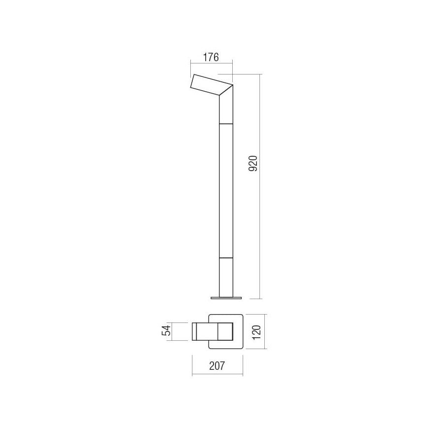 Redo 90512 - LED Välivalgusti WOODY LED/10W/230V IP54 antratsiit