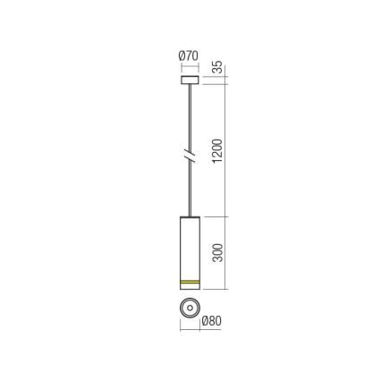 Redo 90513 - LED Väli rippvalgusti KLOU LED/9W/230V IP54 valge